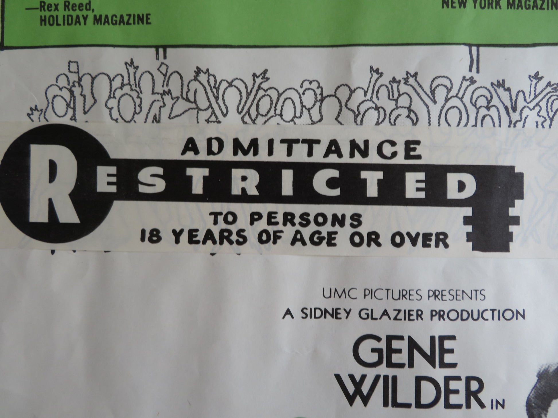 QUACKSER FORTUNE HAS A COUSIN IN THE BRONX US HALF SHEET (22"x 28") POSTER 1970 - Rendezvous Cinema