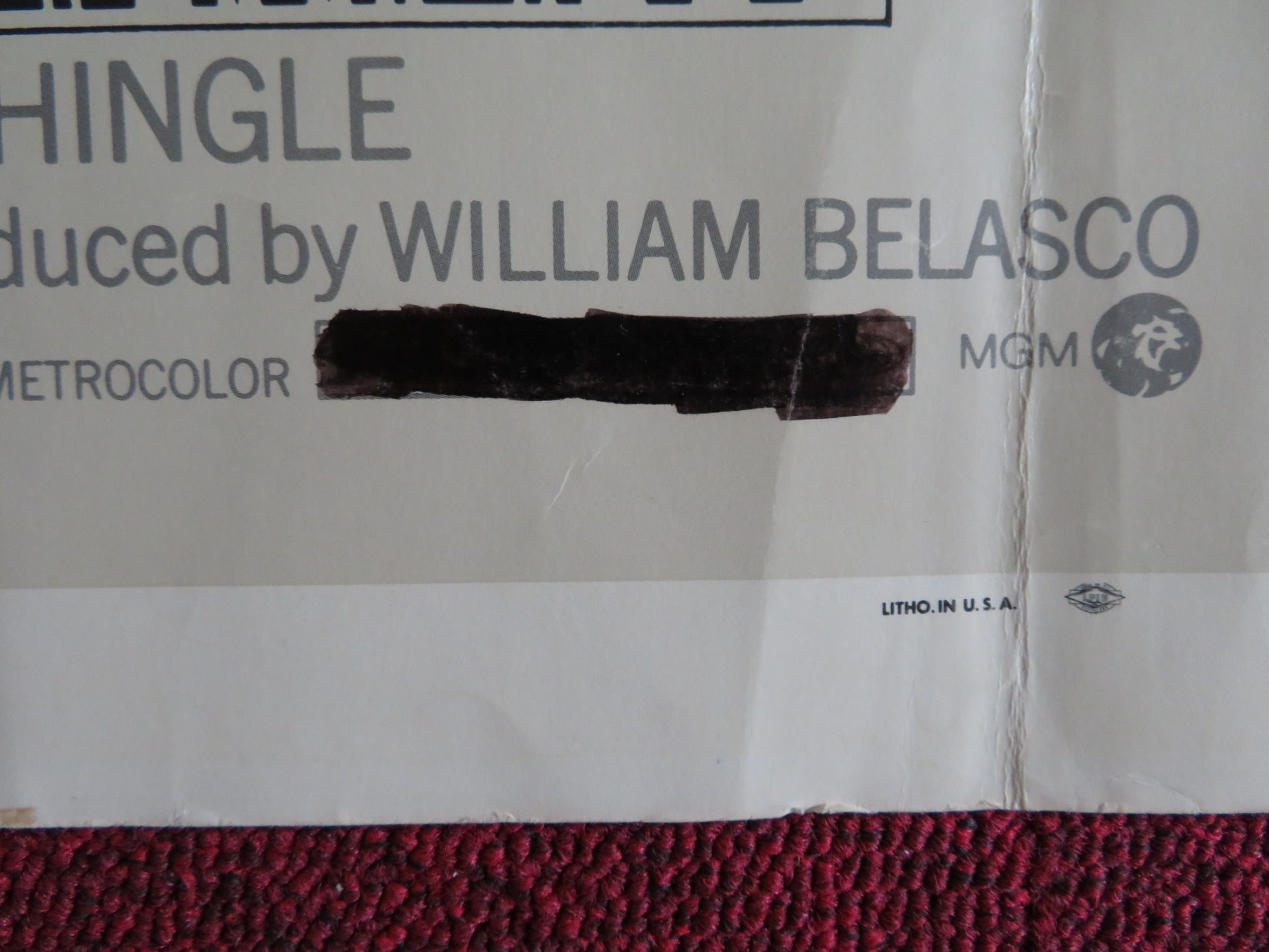 THE CAREY TREATMENT US HALF SHEET (22"x 28") POSTER JAMES COBURN 1972 - Rendezvous Cinema