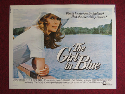 THE GIRL IN BLUE US HALF SHEET (22"x 28") POSTER DAVID SELBY MAUD ADAMS 1974 - Rendezvous Cinema