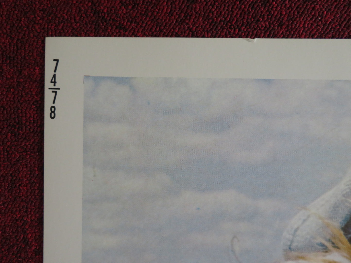 THE GIRL IN BLUE US HALF SHEET (22"x 28") POSTER DAVID SELBY MAUD ADAMS 1974 - Rendezvous Cinema