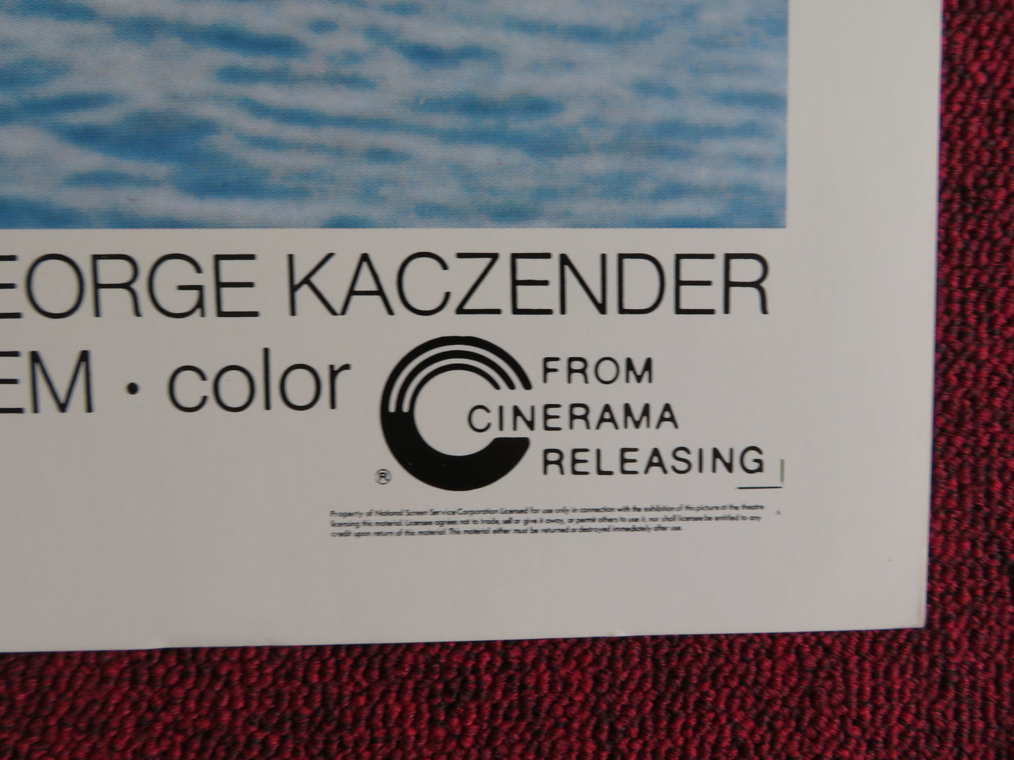 THE GIRL IN BLUE US HALF SHEET (22"x 28") POSTER DAVID SELBY MAUD ADAMS 1974 - Rendezvous Cinema