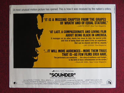 SOUNDER US HALF SHEET (22"x 28") POSTER CICELY TYSON PAUL WINDFIELD 1972 - Rendezvous Cinema
