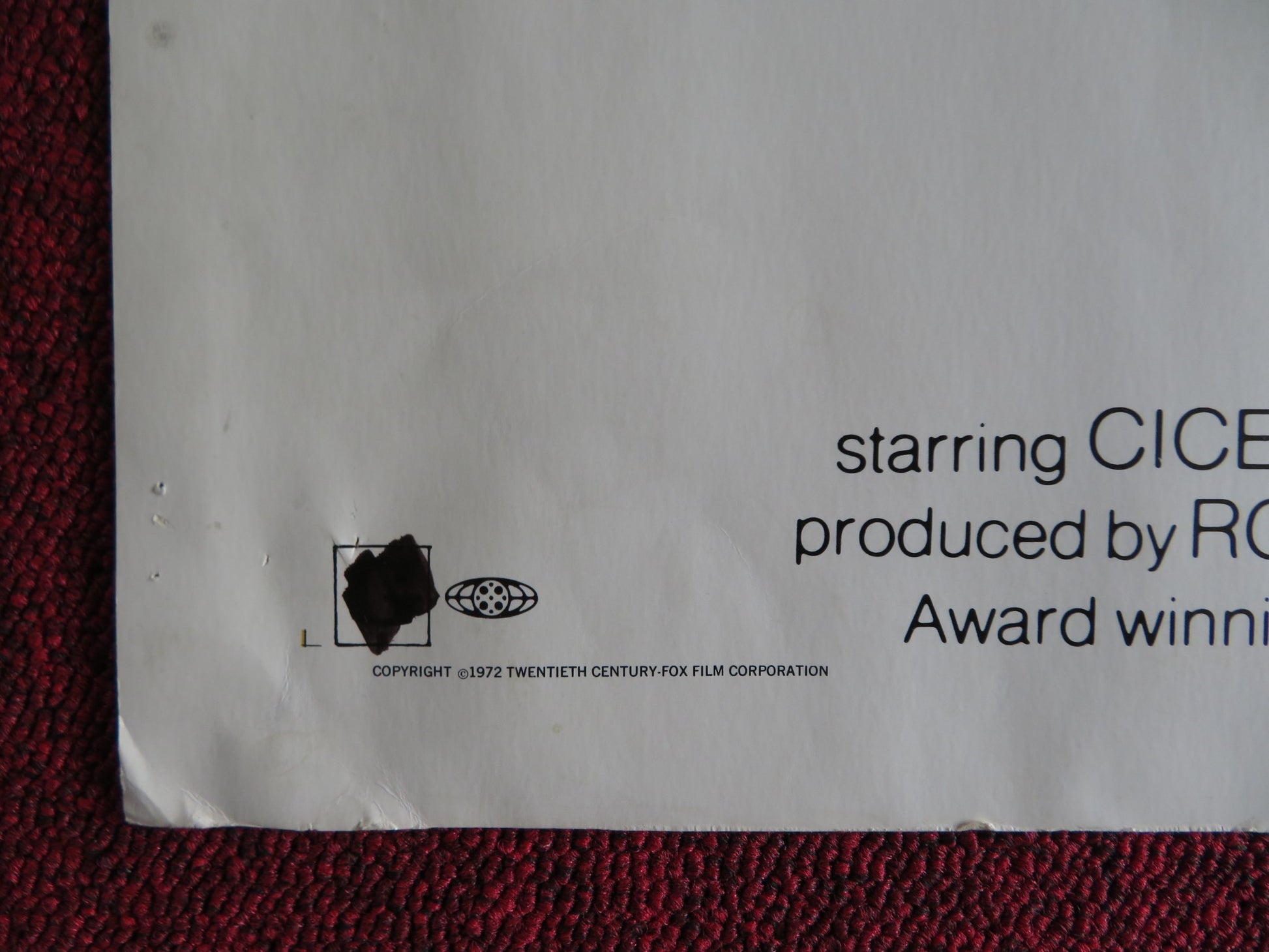 SOUNDER US HALF SHEET (22"x 28") POSTER CICELY TYSON PAUL WINDFIELD 1972 - Rendezvous Cinema