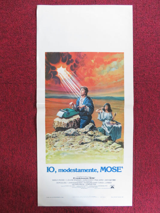 WHOLLY MOSES! ITALIAN LOCANDINA POSTER DUDLEY MOORE LARAINE NEWMAN 1980