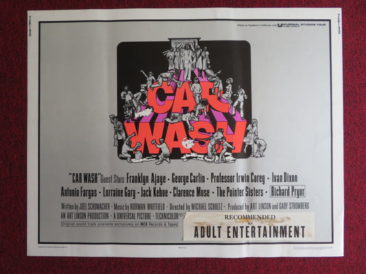 CAR WASH US HALF SHEET (22"x 28") POSTER FRANKLYN AJAYE GEORGE CARLIN 1976 - Rendezvous Cinema