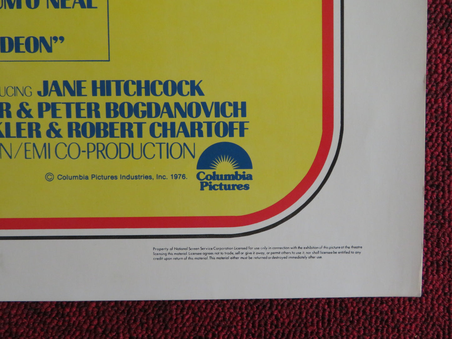 NICKELODEON US HALF SHEET (22"x 28") POSTER RYAN O'NEAL BURT REYNOLDS 1976 - Rendezvous Cinema