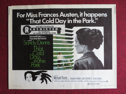 THAT COLD DAY IN THE PARK US HALF SHEET (22"x 28") POSTER SANDY DENNIS 1969 - Rendezvous Cinema
