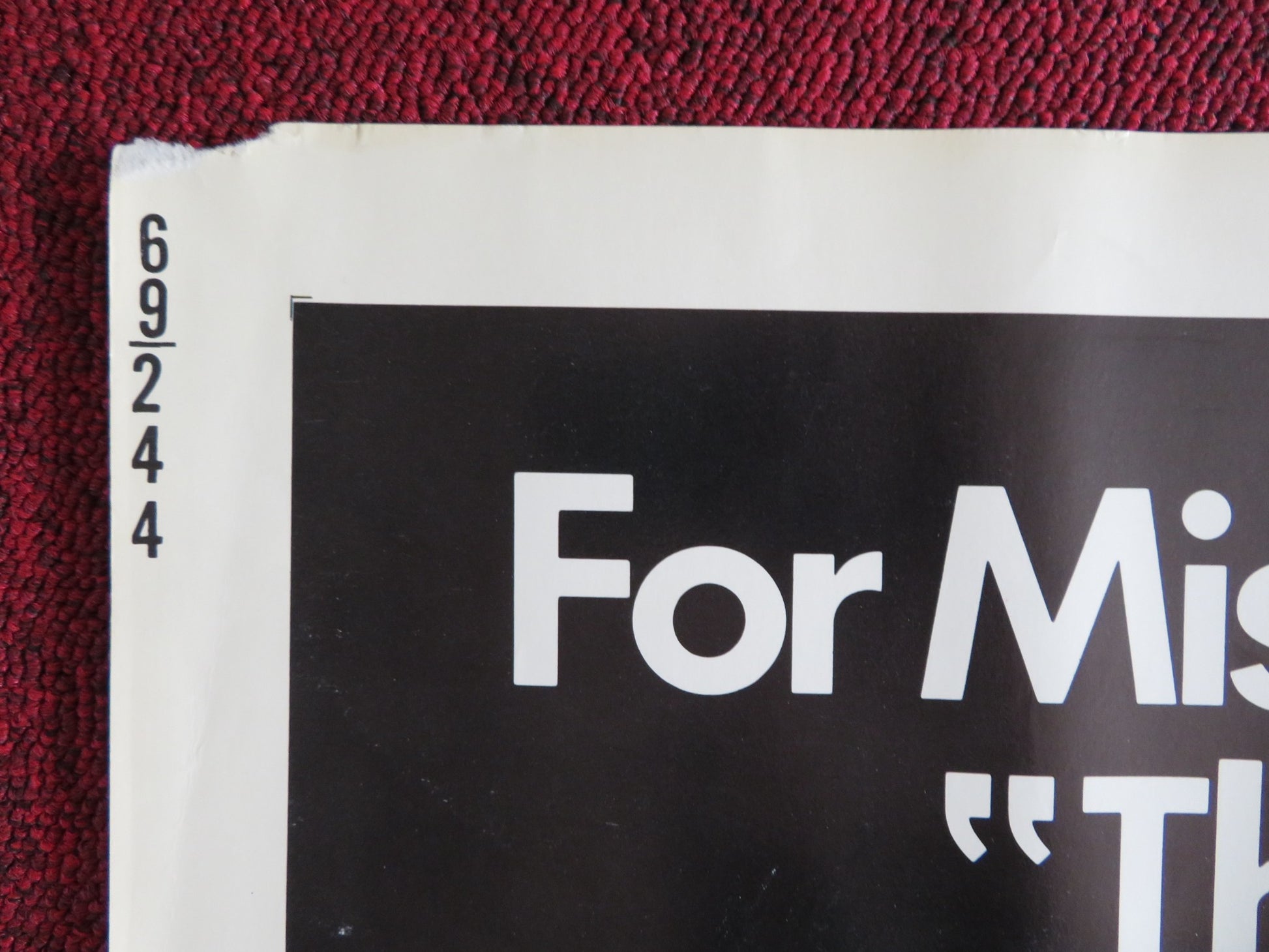 THAT COLD DAY IN THE PARK US HALF SHEET (22"x 28") POSTER SANDY DENNIS 1969 - Rendezvous Cinema