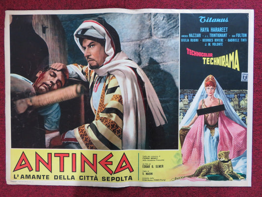 ANTINEA L'AMANTE DELLA CITTA SEPOLTA - B ITALIAN FOTOBUSTA POSTER 1961 - Rendezvous Cinema