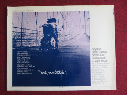 ME, NATALIE US HALF SHEET (22"x 28") POSTER PATTY DUKE JAMES FARENTINO 1969 - Rendezvous Cinema