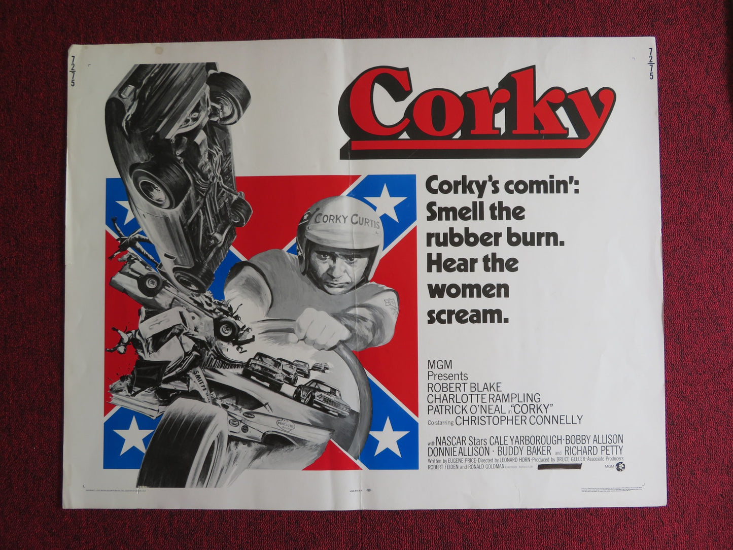 CORKY US HALF SHEET (22"x 28") POSTER ROBERT BLAKE CHARLOTTE RAMPLING 1972 - Rendezvous Cinema