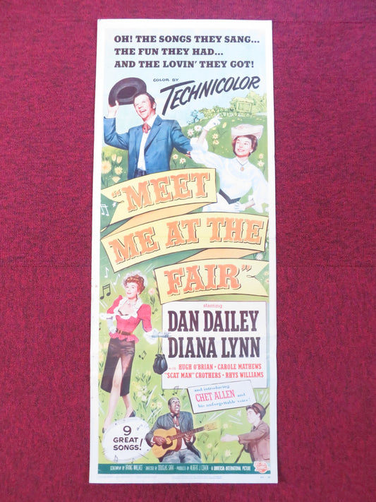 MEET ME AT THE FAIR US INSERT (14"x 36") POSTER DAN DAILEY DIANA LYNN 1953