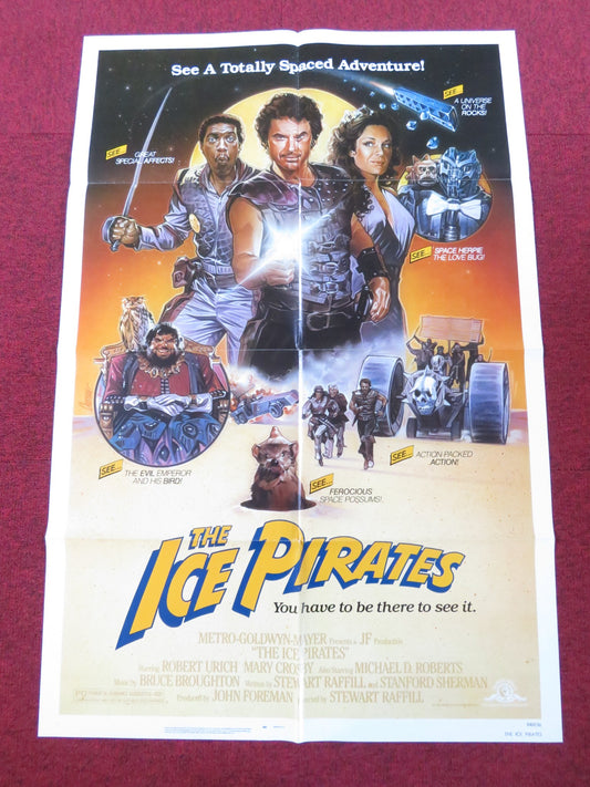 THE ICE PIRATES FOLDED US ONE SHEET POSTER ROBERT URICH MARY CROSBY 1984
