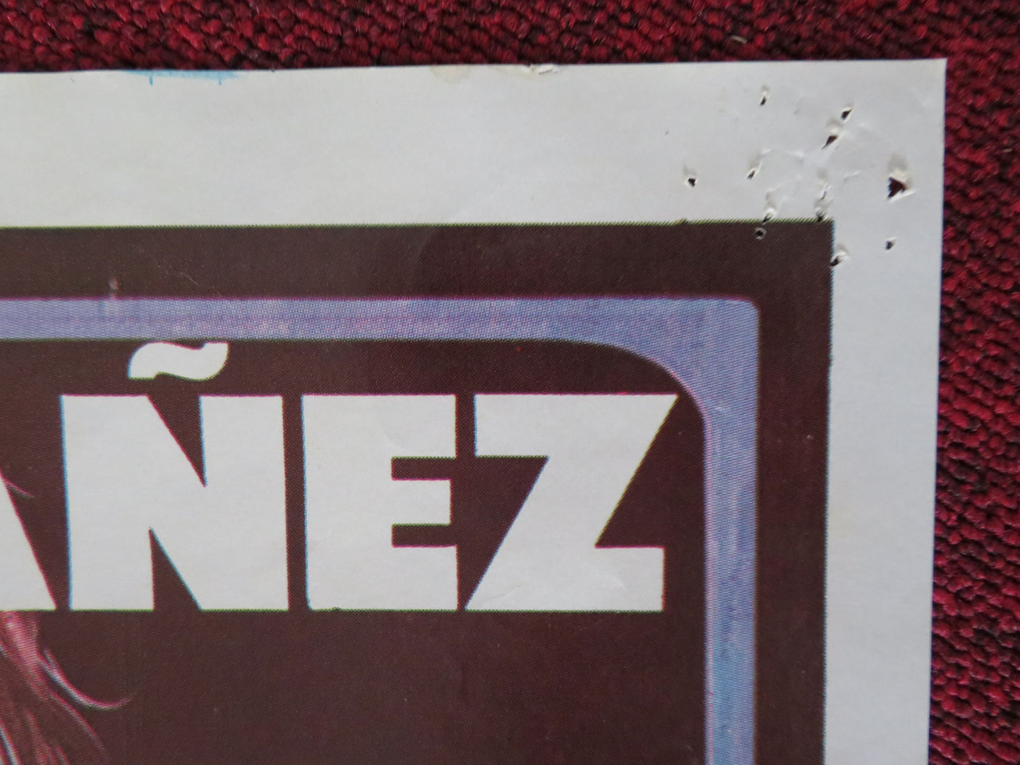 NARCO TERROR FOLDED MEXICAN POSTER EDUARDO YANEZ FELICIA MERCADO 1985 - Rendezvous Cinema