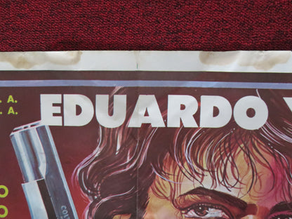 NARCO TERROR FOLDED MEXICAN POSTER EDUARDO YANEZ FELICIA MERCADO 1985 - Rendezvous Cinema