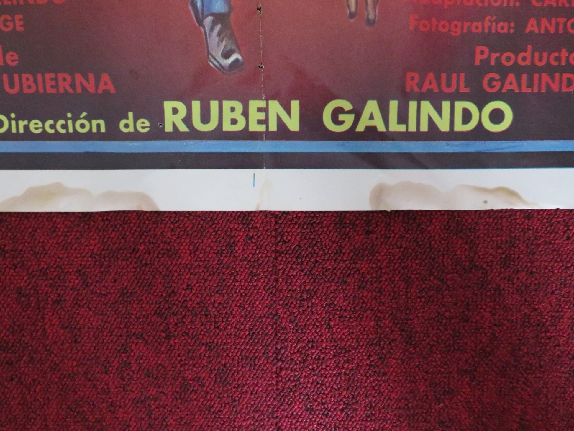 NARCO TERROR FOLDED MEXICAN POSTER EDUARDO YANEZ FELICIA MERCADO 1985 - Rendezvous Cinema