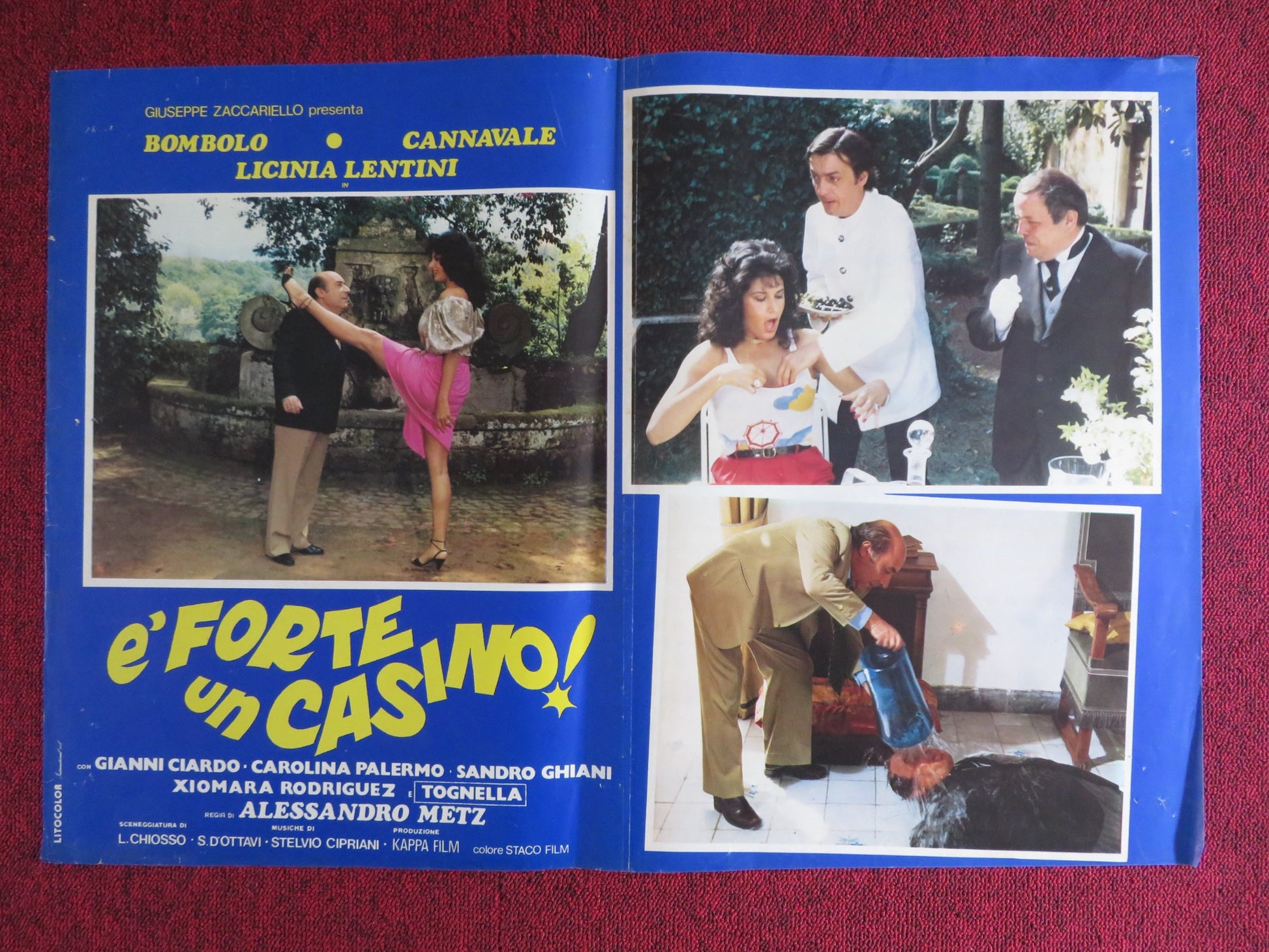 E' FORTE UN CASINO! - A ITALIAN FOTOBUSTA POSTER BOMBOLO ENZO CANNAVALE 1982 - Rendezvous Cinema