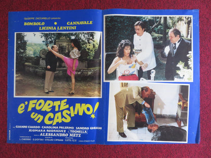 E' FORTE UN CASINO! - A ITALIAN FOTOBUSTA POSTER BOMBOLO ENZO CANNAVALE 1982 - Rendezvous Cinema