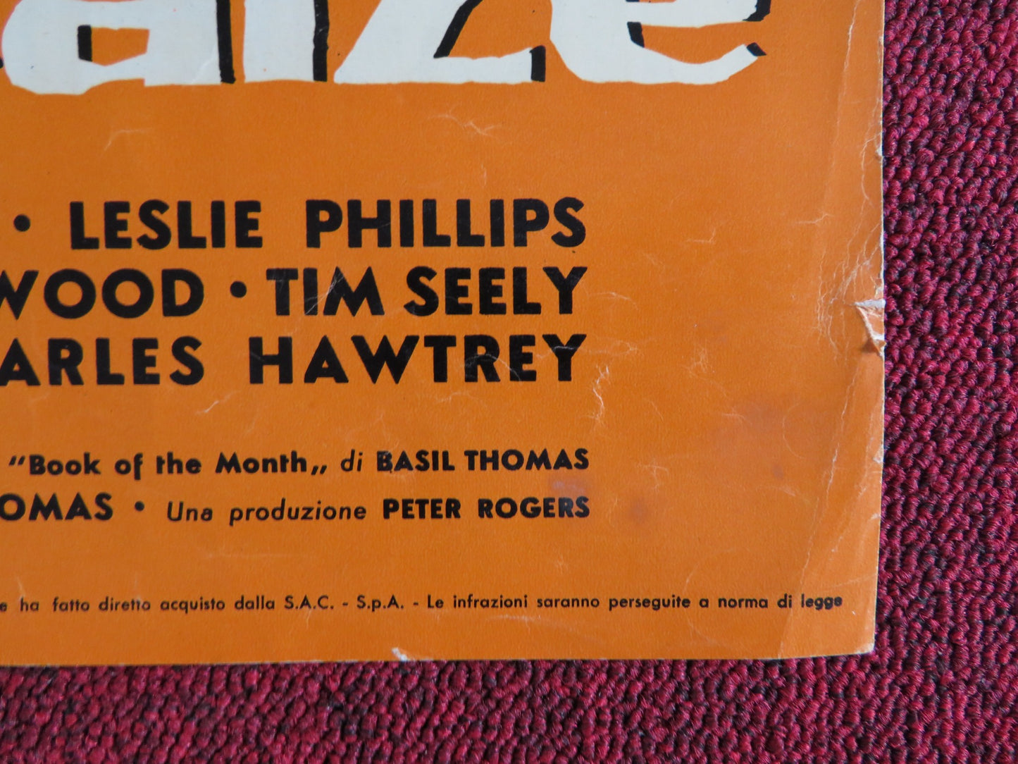 LA VERITA' IN REGGICALZE / PLEASE TURN OVER ITALIAN FOTOBUSTA POSTER KENT 1959 - Rendezvous Cinema