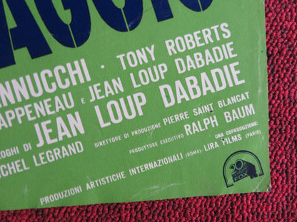 IL MIO UOMO E' UN SELVAGGIO - A ITALIAN FOTOBUSTA POSTER YVES MOTAND 1975 - Rendezvous Cinema