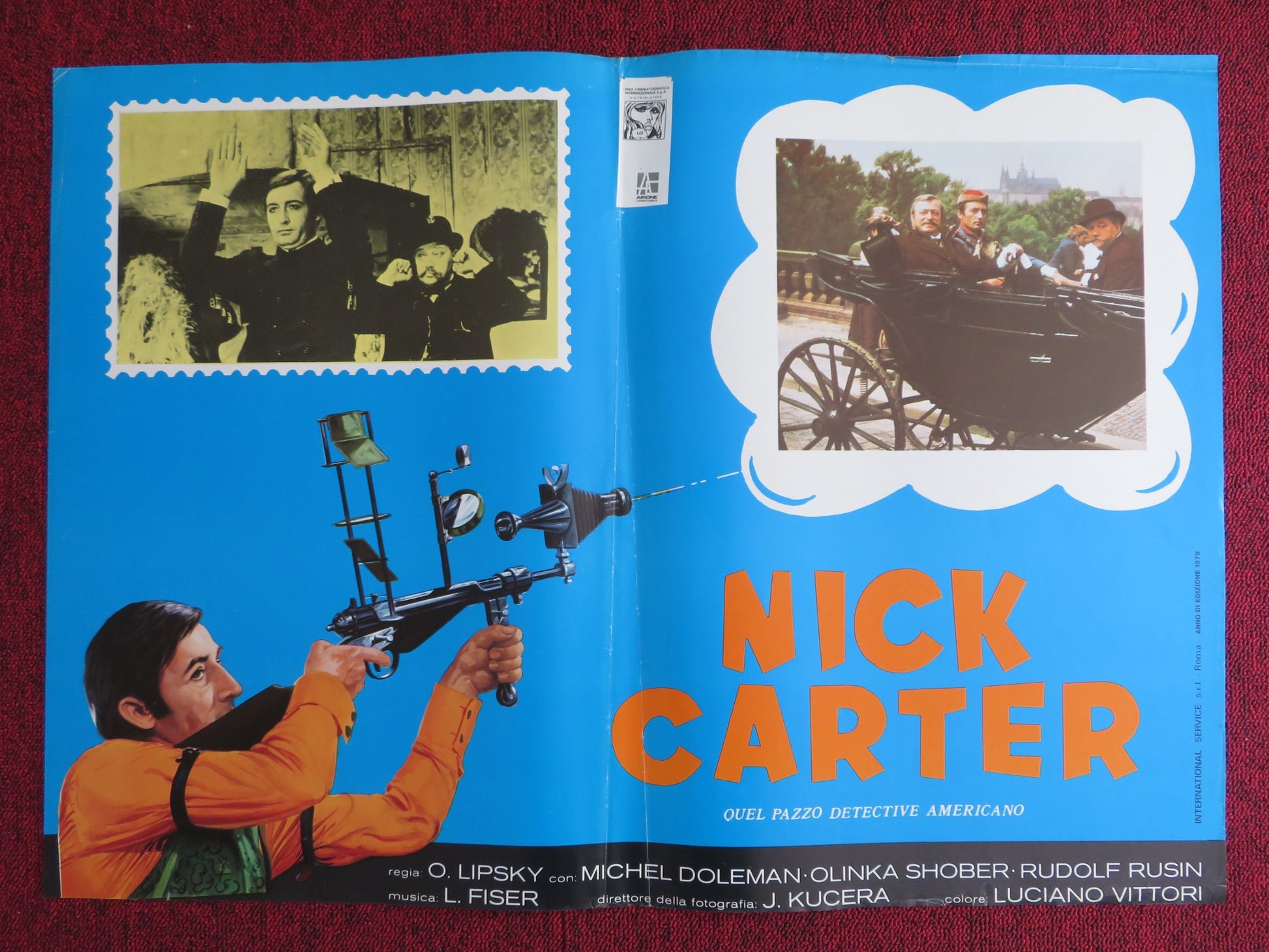 NICK CARTER QUEL PAZZO DETECTIVE AMERICANO - C ITALIAN FOTOBUSTA POSTER 1978 - Rendezvous Cinema