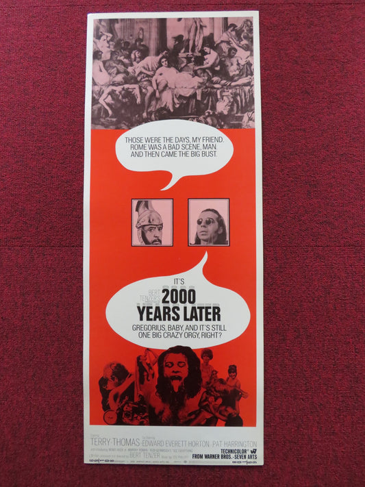 2000 YEARS LATER US INSERT (14"x 36") POSTER TERRY-THOMAS EDWARD EVERETT 1969