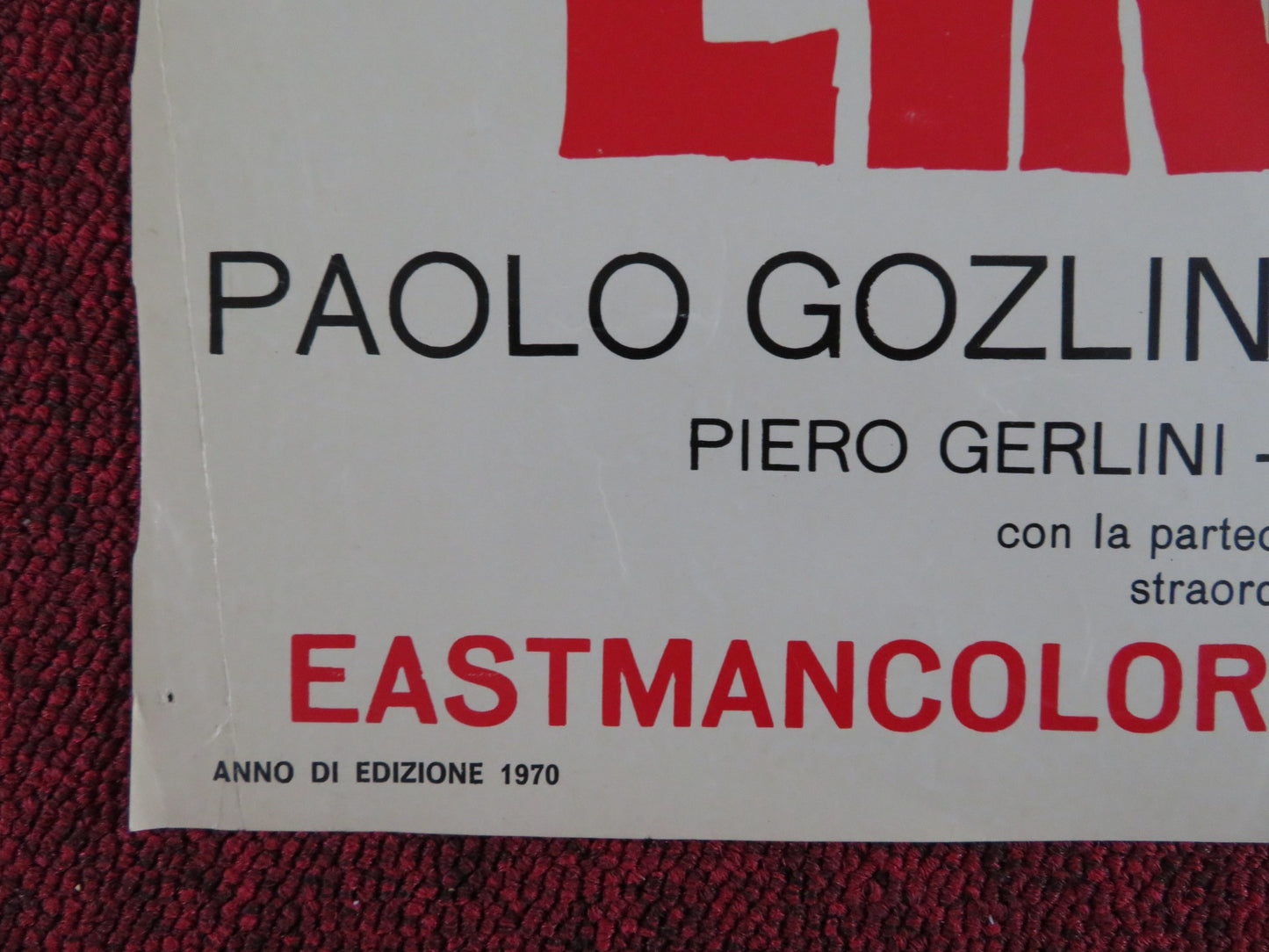 L'INTERROGATORIO A ITALIAN FOTOBUSTA POSTER BENJAMIN LEV PAOLO GOZLINO 1970 - Rendezvous Cinema