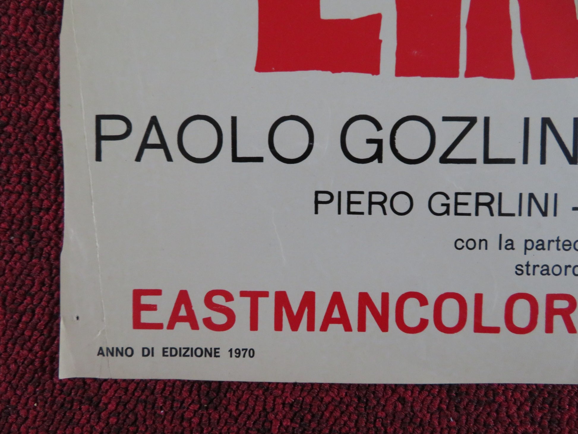 L'INTERROGATORIO A ITALIAN FOTOBUSTA POSTER BENJAMIN LEV PAOLO GOZLINO 1970 - Rendezvous Cinema