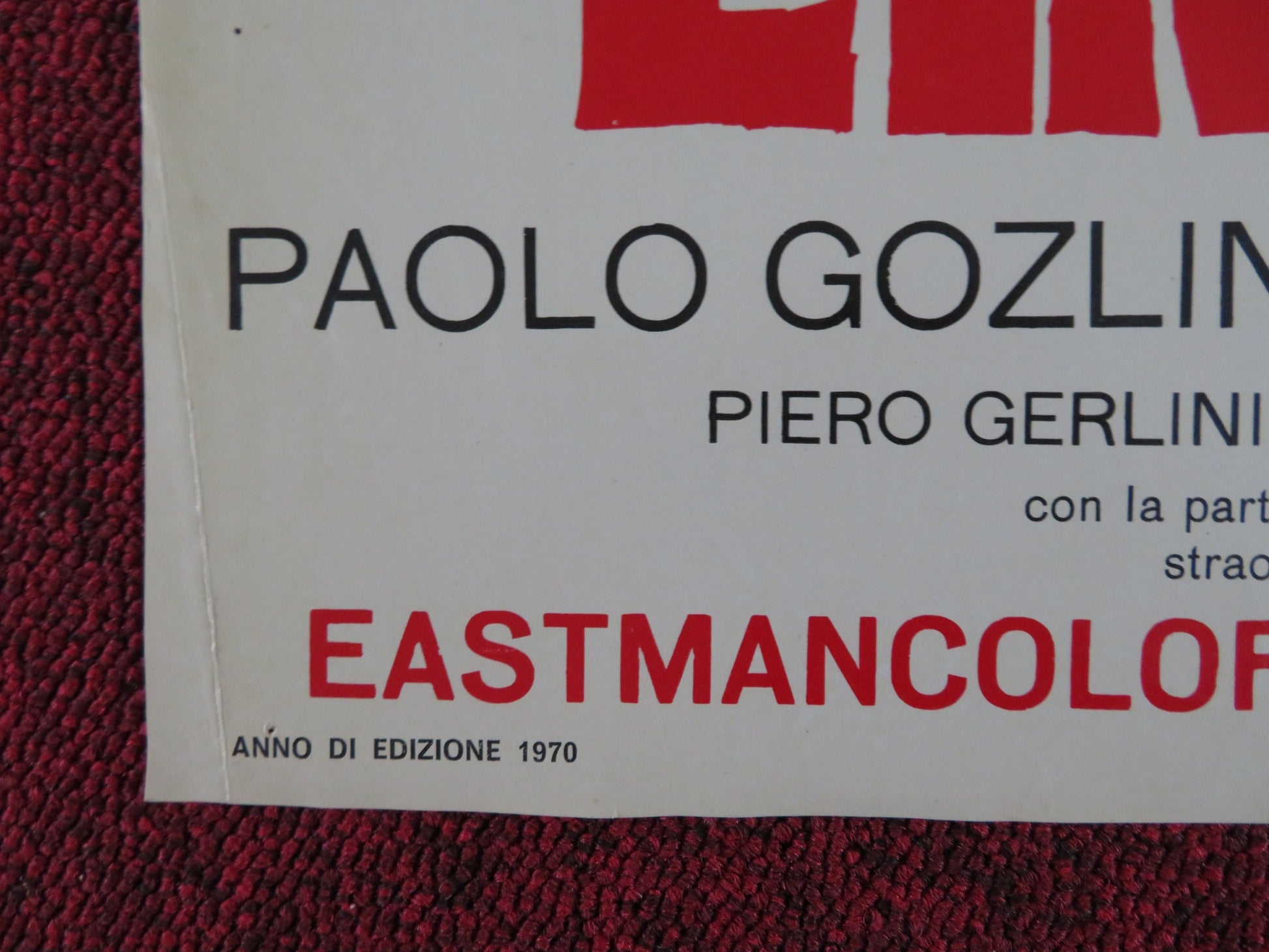 L'INTERROGATORIO B ITALIAN FOTOBUSTA POSTER BENJAMIN LEV PAOLO GOZLINO 1970 - Rendezvous Cinema