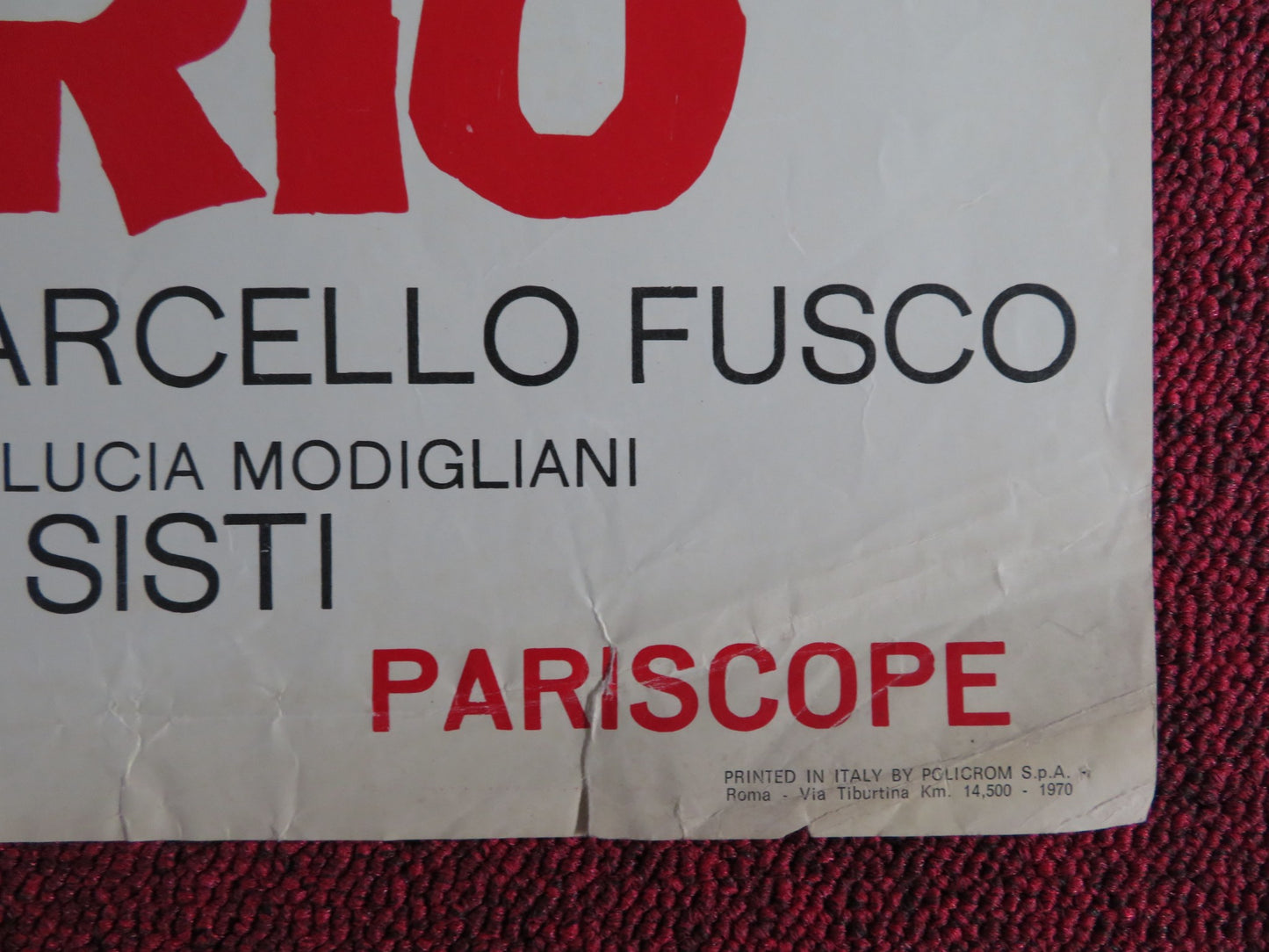 L'INTERROGATORIO B ITALIAN FOTOBUSTA POSTER BENJAMIN LEV PAOLO GOZLINO 1970 - Rendezvous Cinema