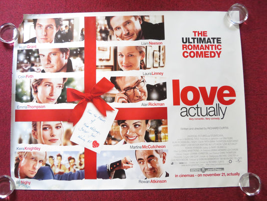 LOVE ACTUALLY - A UK QUAD (30"x 40") ROLLED POSTER BILL NIGHY COLIN FIRTH 2003