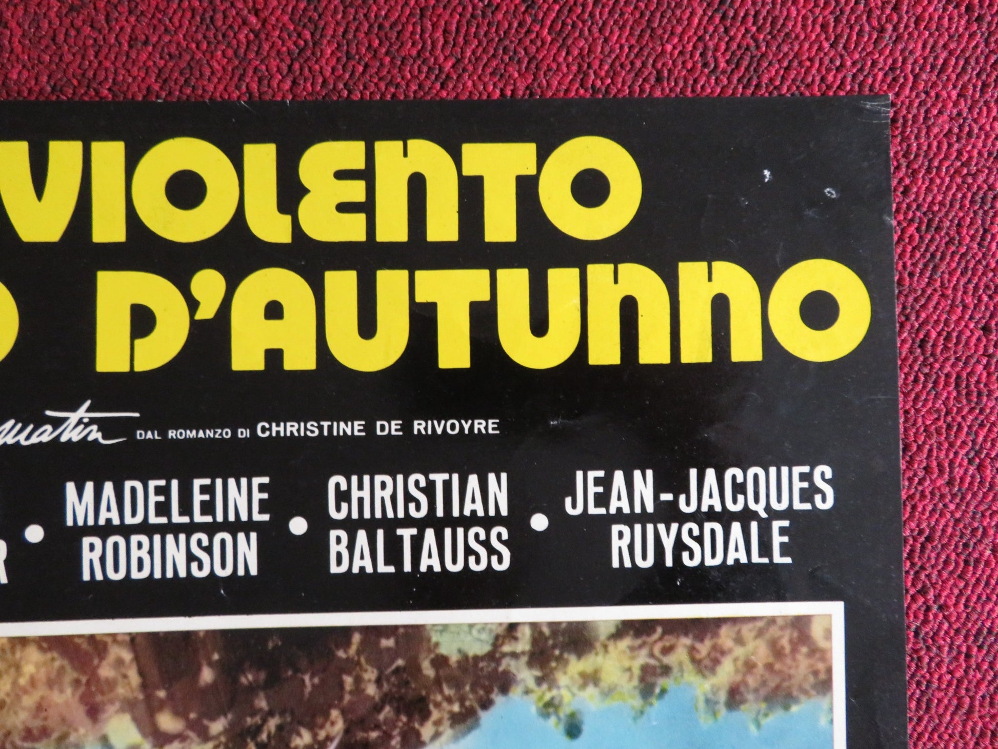 QUEL VIOLENTO MATTINO D'AUTUNNO- C ITALIAN FOTOBUSTA POSTER C. JOURDAN 1971 - Rendezvous Cinema