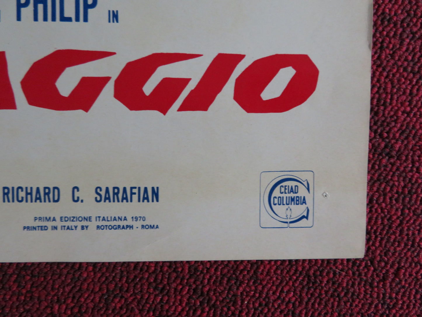 CORRI LIBERO E SELVAGGIO ITALIAN FOTOBUSTA POSTER JOHN MILLS SYLVIA SYMS 1970 - Rendezvous Cinema