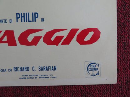 CORRI LIBERO E SELVAGGIO B ITALIAN FOTOBUSTA POSTER JOHN MILLS SYLVIA SYMS 1970 - Rendezvous Cinema