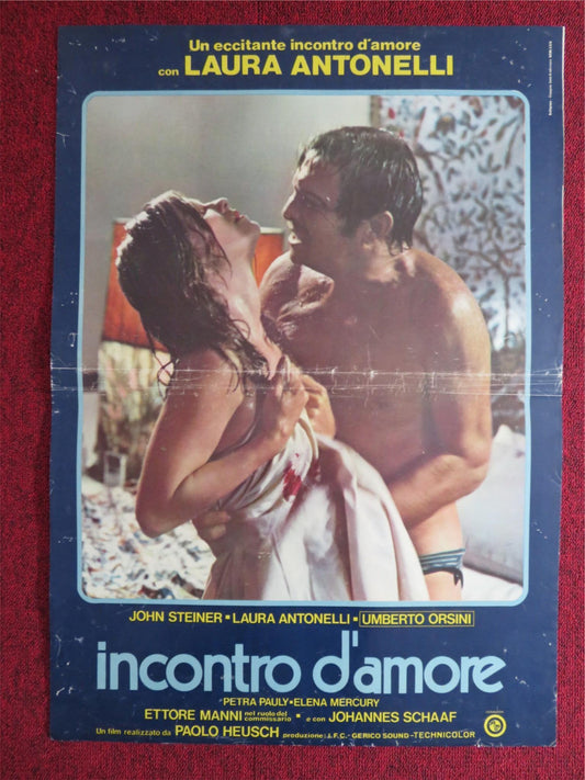 INCONTRO D'AMORE ITALIAN FOTOBUSTA POSTER LAURA ANTONELLI JOHN STEINER 1970 - Rendezvous Cinema