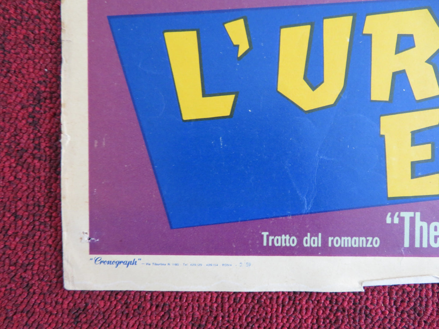 L'URLO E LA FURIA ITALIAN FOTOBUSTA POSTER YUL BRYNNER JOANNE WOODWARD 1959 - Rendezvous Cinema