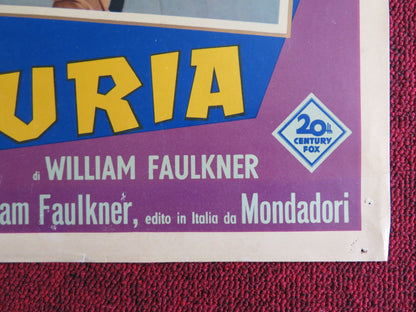 L'URLO E LA FURIA ITALIAN FOTOBUSTA POSTER YUL BRYNNER JOANNE WOODWARD 1959 - Rendezvous Cinema