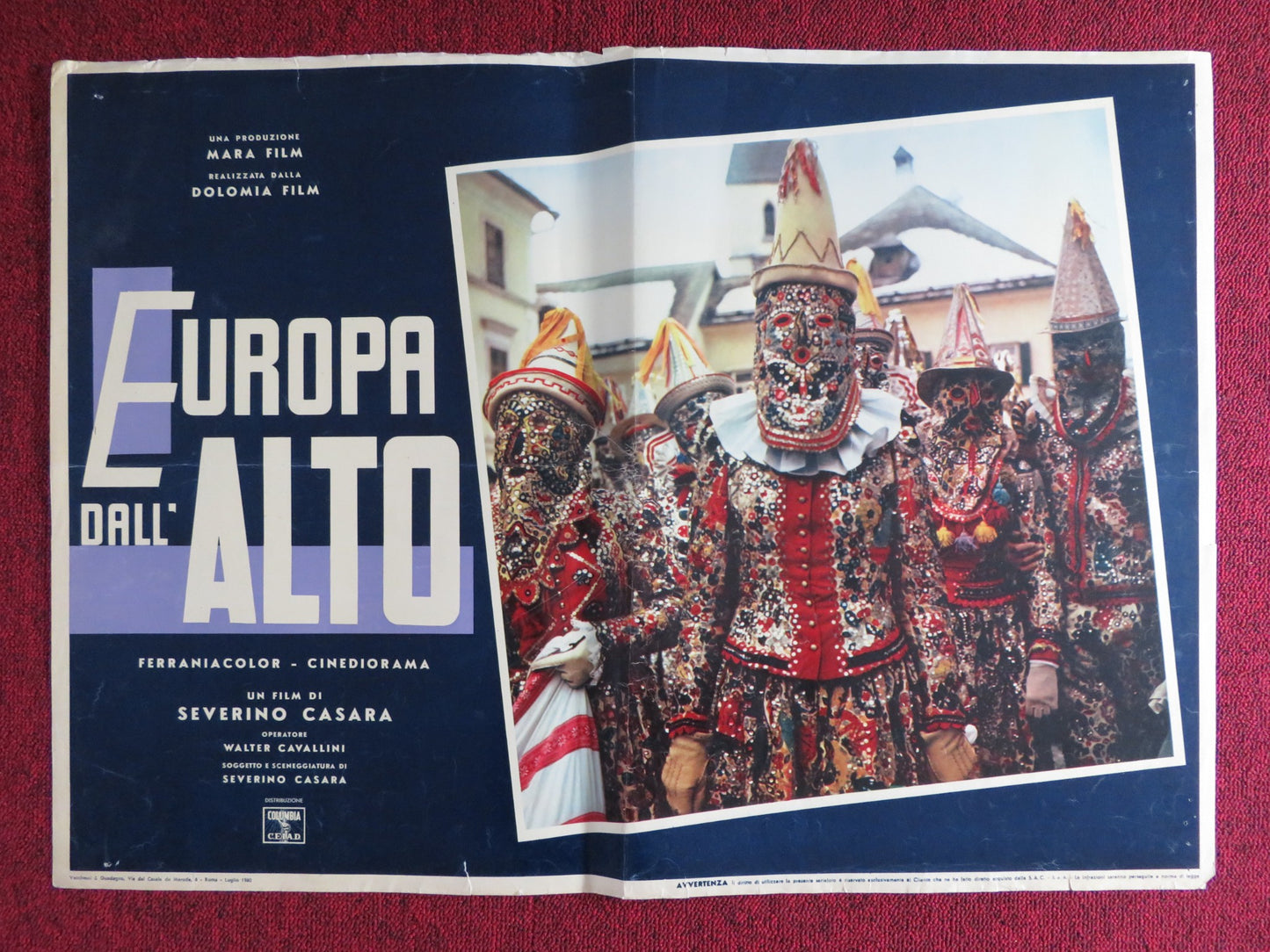 EUROPA DALL'ALTO ITALIAN FOTOBUSTA POSTER D- SEVERINO CASARA 1959 - Rendezvous Cinema