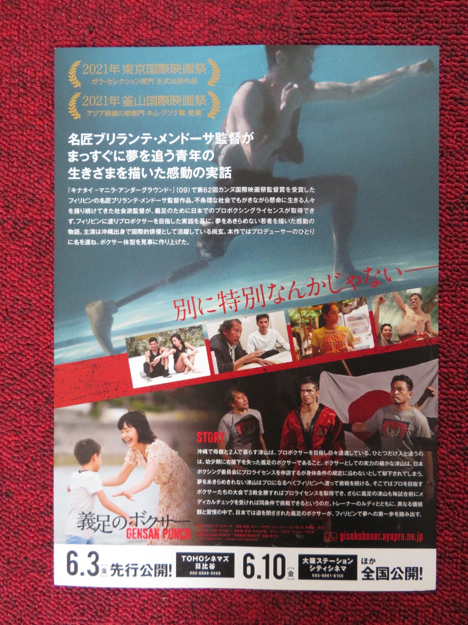 GENSAN PUNCH JAPANESE CHIRASHI (B5) POSTER BEAUTY GONZALEZ TAKUHEI KANEKO 2021 - Rendezvous Cinema