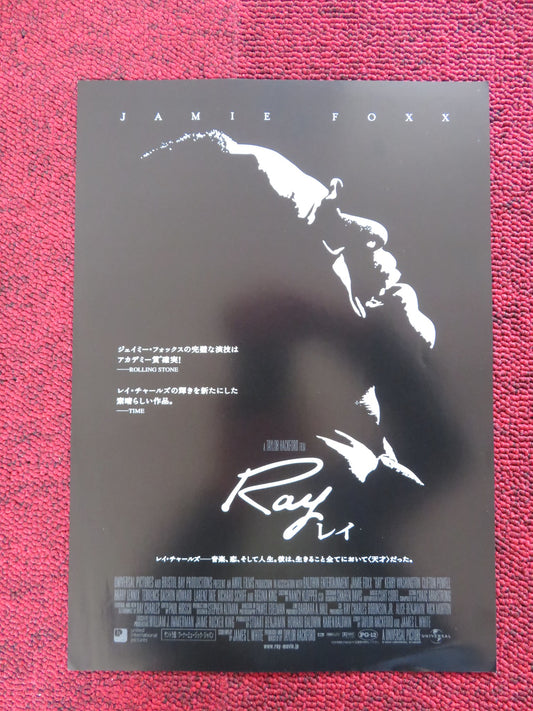 RAY JAPANESE CHIRASHI (B5) POSTER JAMIE FOXX KERRY WASHINGTON 2004 - Rendezvous Cinema