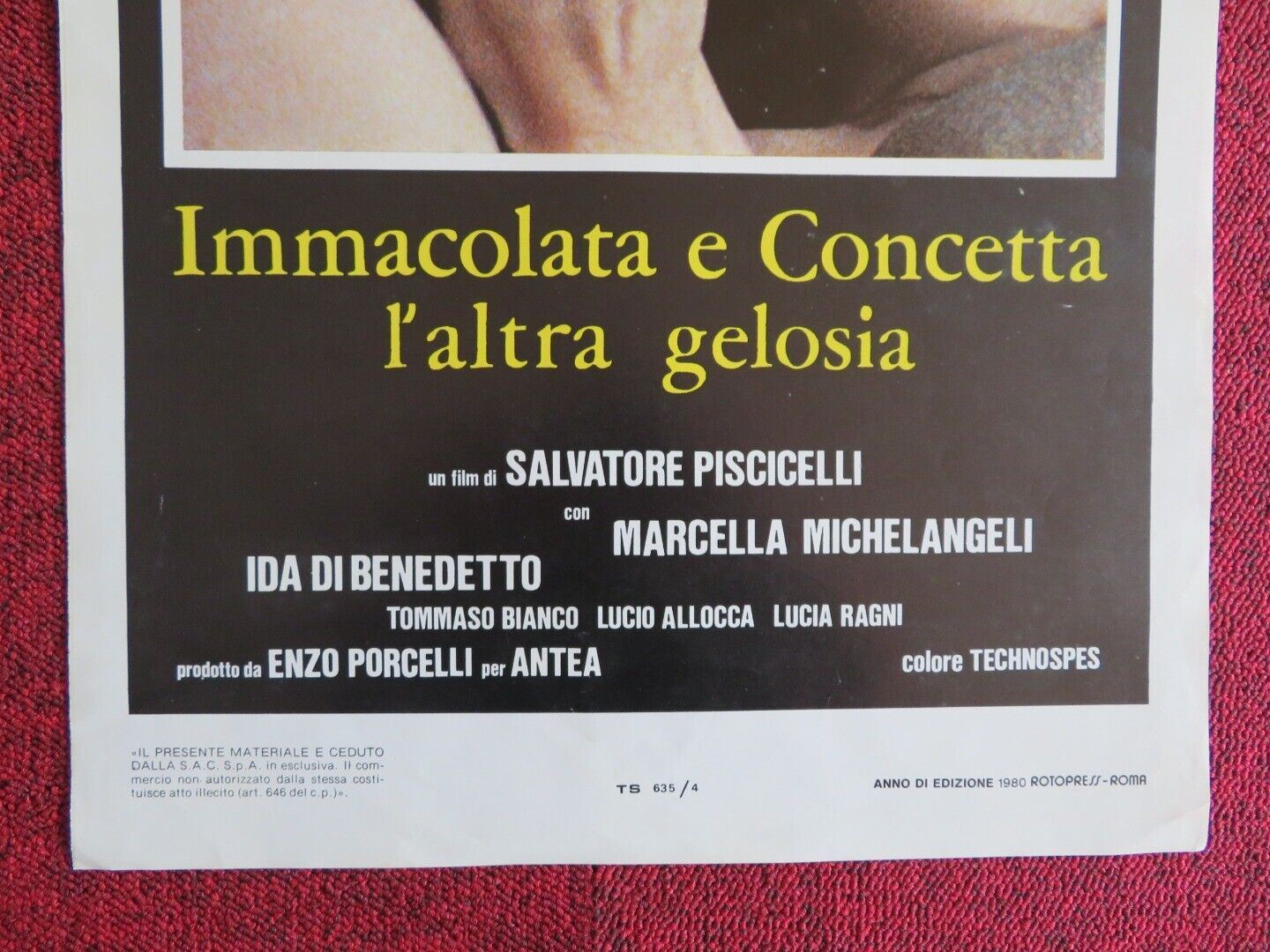 IMMACOLATA E CONCETTA L'ALTRA GELOSIA ITALIAN LOCANDINA(27.5"x13.5") POSTER '80 - Rendezvous Cinema