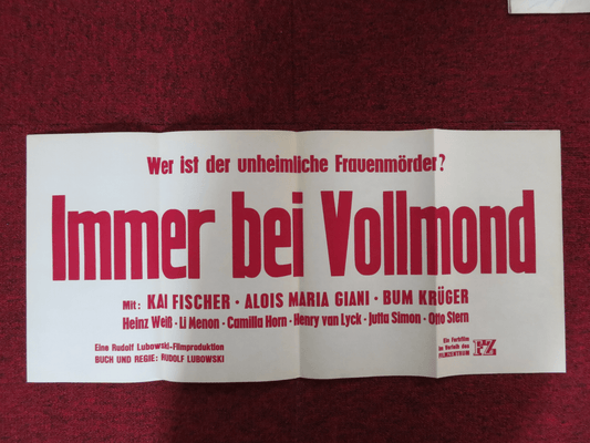IMMER BEI VOLLMOND GERMAN POSTER KAI FISCHER ALOIS MARIA GIANI 1970 Rendezvous Cinema Movie posters