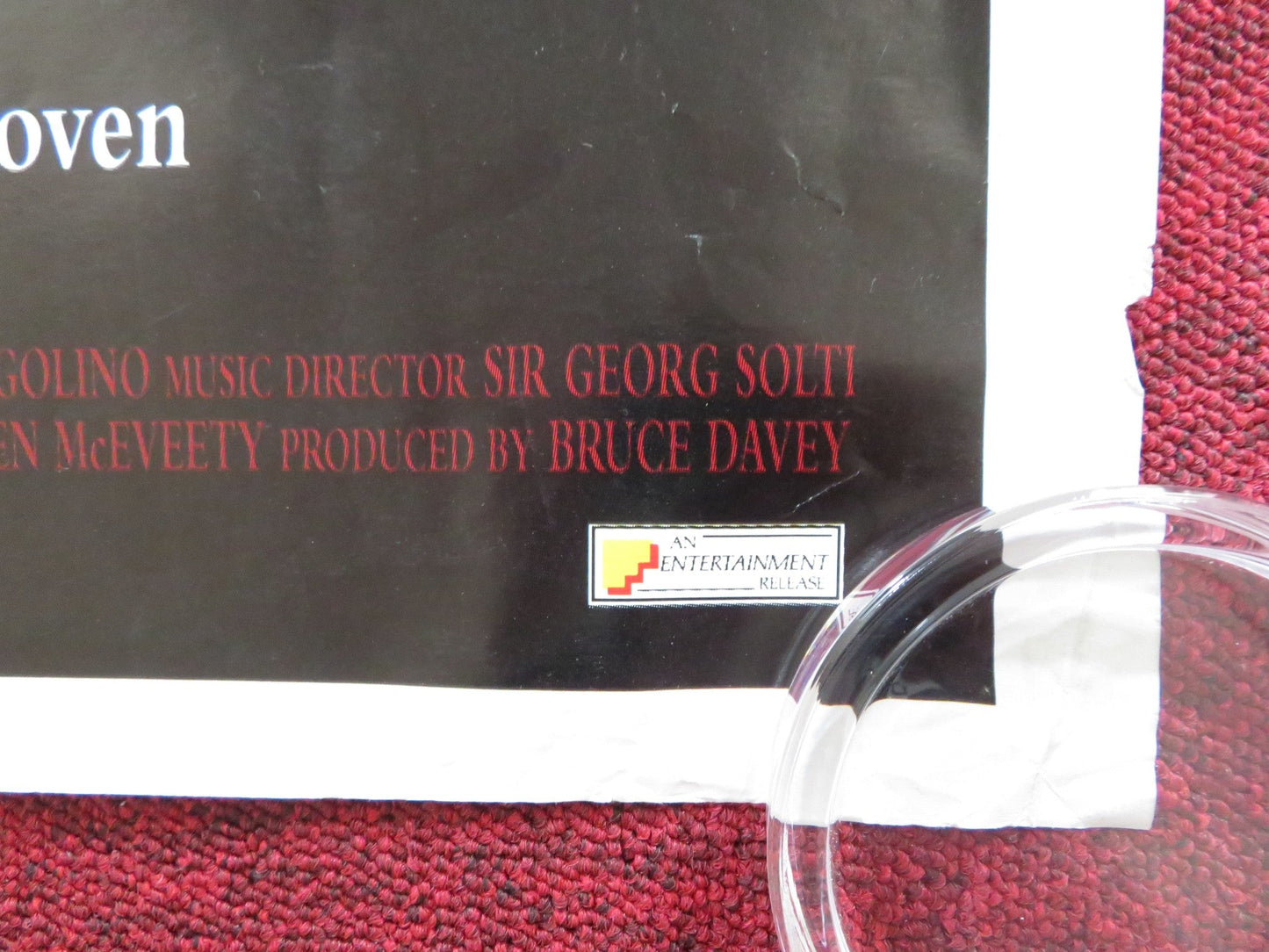 IMMORTAL BELOVED UK QUAD ROLLED POSTER GARY OLDMAN ISABELLA ROSSELLINI 1994 Rendezvous Cinema Movie posters