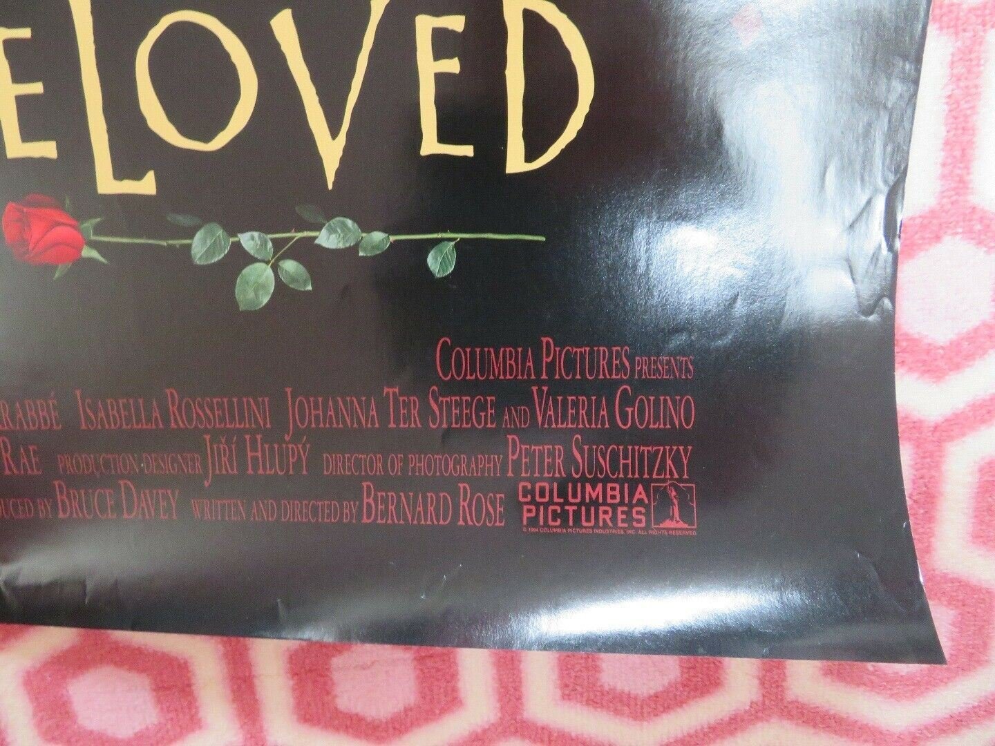 IMMORTAL BELOVED US ONE SHEET POSTER GARY OLDMAN 1994 Rendezvous Cinema Movie posters