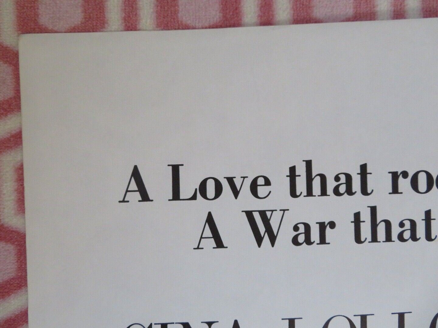 IMPERIAL VENUS FOLDED US ONE SHEET POSTER GINA LOLLOBRIGIDA STEPHEN BOYD 1962 Movie posters