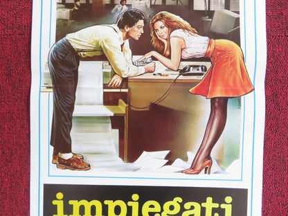 IMPIEGATI ITALIAN LOCANDINA POSTER CLAUDIO BOTOSSO GIOVANNA MALDOTTI 1985 Rendezvous Cinema Movie posters