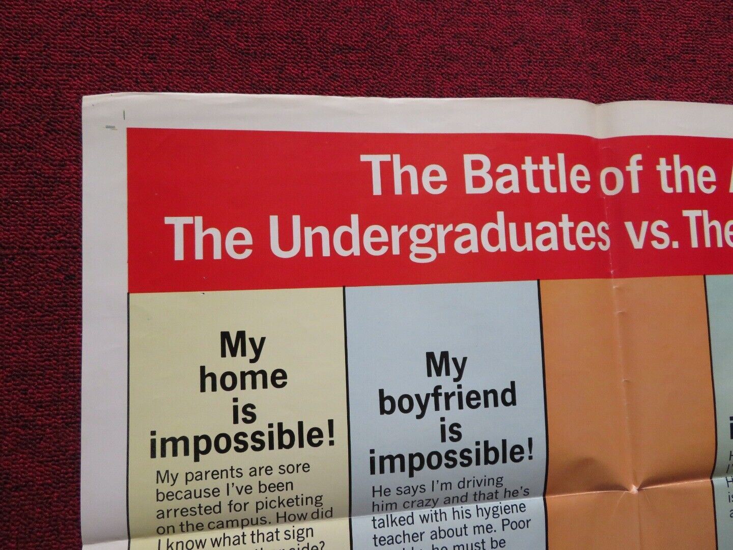 IMPOSSIBLE YEARS FOLDED US ONE SHEET POSTER DAVID NIVEN LOLA ALBRIGHT 1968 - Rendezvous Cinema