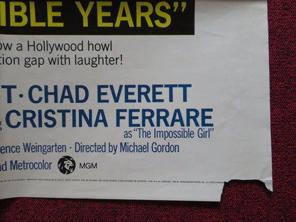 IMPOSSIBLE YEARS FOLDED US ONE SHEET POSTER DAVID NIVEN LOLA ALBRIGHT 1968 - Rendezvous Cinema