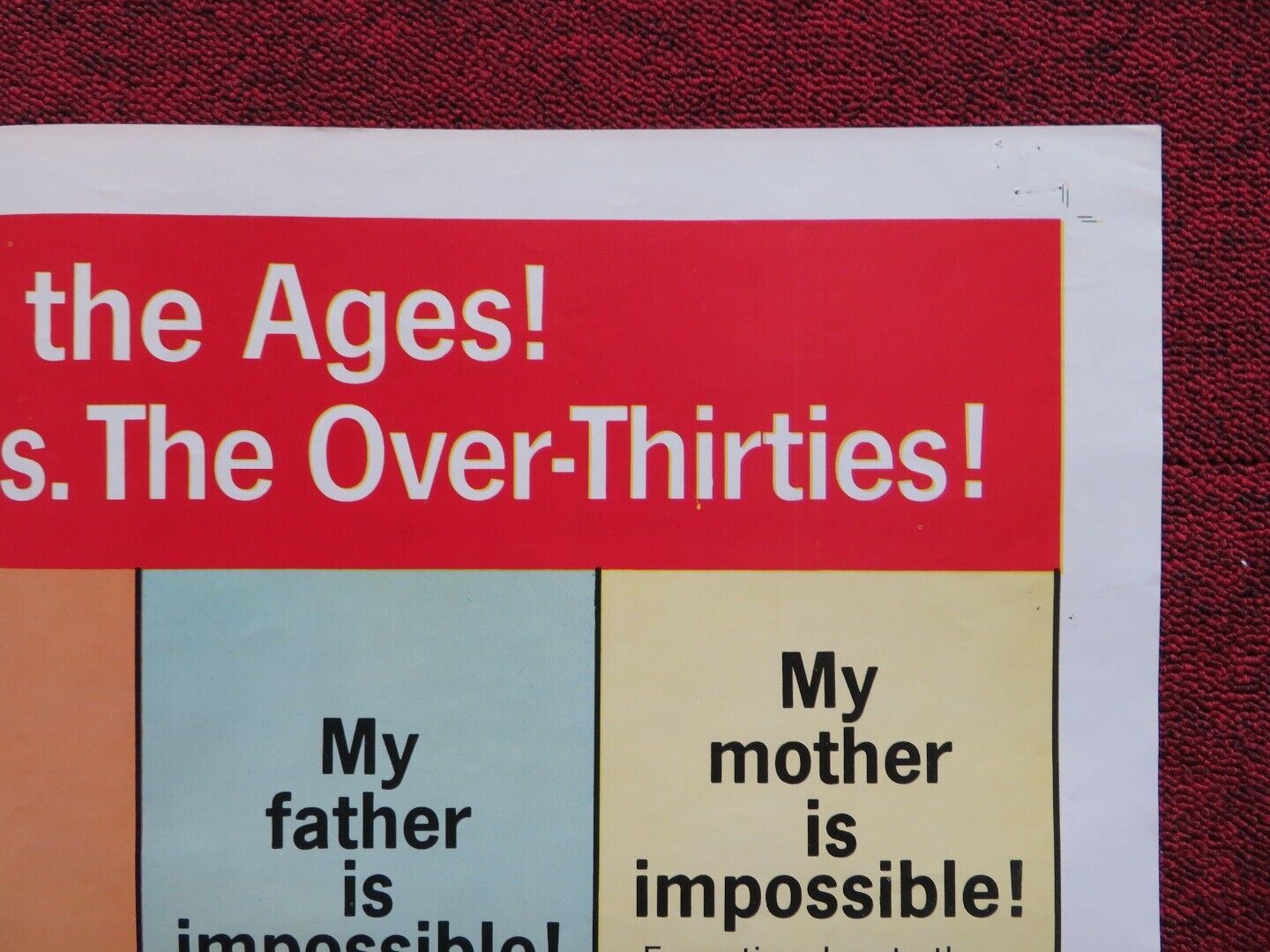 IMPOSSIBLE YEARS FOLDED US ONE SHEET POSTER DAVID NIVEN LOLA ALBRIGHT 1968 - Rendezvous Cinema