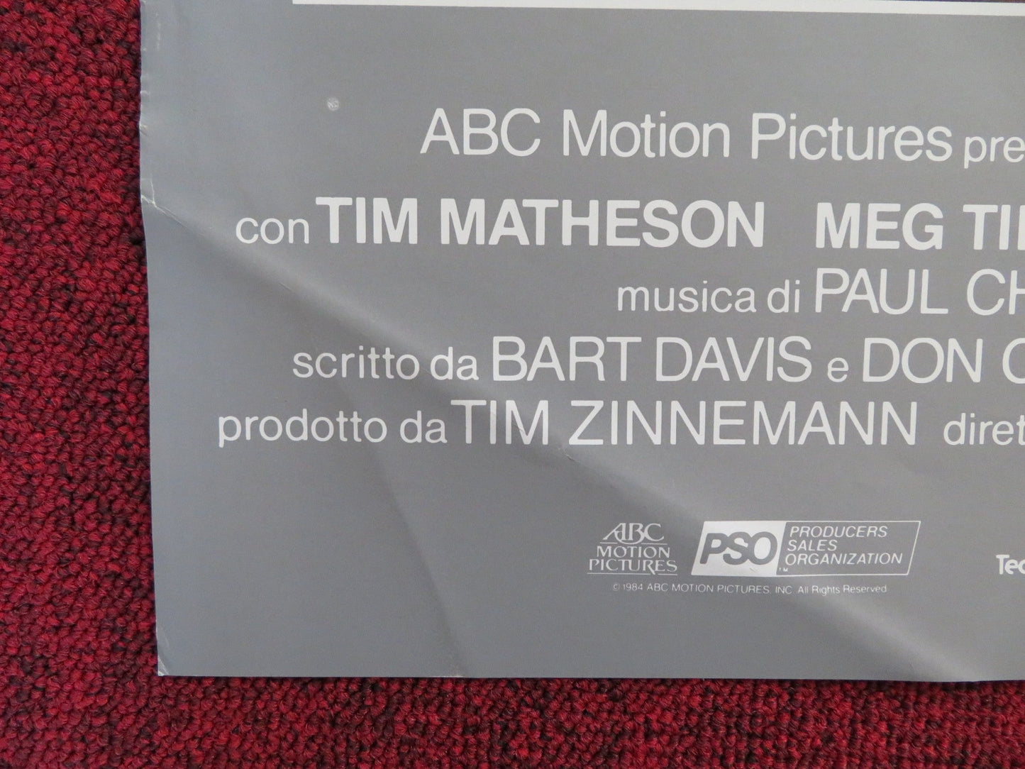 IMPULSE - B ITALIAN FOTOBUSTA POSTER TIM MATHESON MEG TILLY 1984 Rendezvous Cinema Movie posters